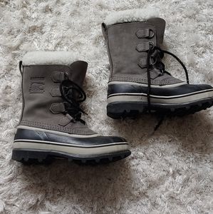 Sorel Caribou Women Winter Boots Shale/Stone Grey